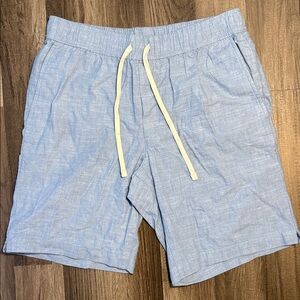 Banana Republic Deck Shorts 8” Inseam Light Blue Drawstring